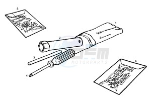 GPR R - 50 cc drawing STICKERS SET