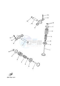 XT250 XT250E SEROW (1YB7) drawing VALVE