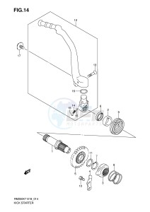 RM250 (E19) drawing KICK STARTER