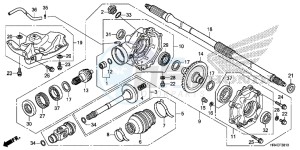 TRX500FM2G TRX500FM Europe Direct - (ED) drawing REAR FINAL GEAR