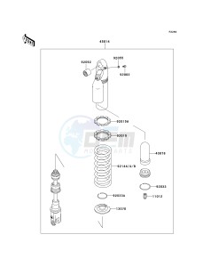 KLX300 A [KLX300R] (A10) A10 drawing SHOCK ABSORBER-- S- -