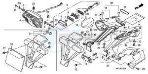 CBR1000RR9 Europe Direct - (ED / REP) drawing TAILLIGHT (CBR1000RR8,9/R A9)