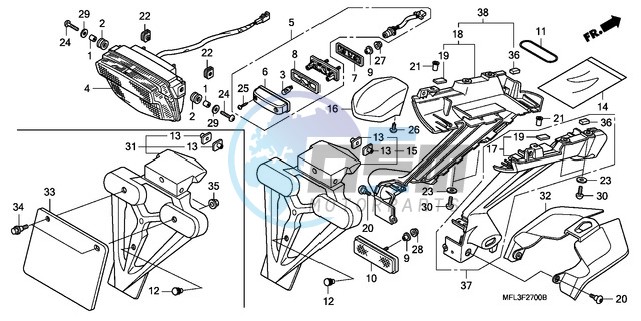 TAILLIGHT (CBR1000RR8,9/R A9)