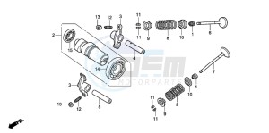 SH125R drawing CAMSHAFT/VALVE