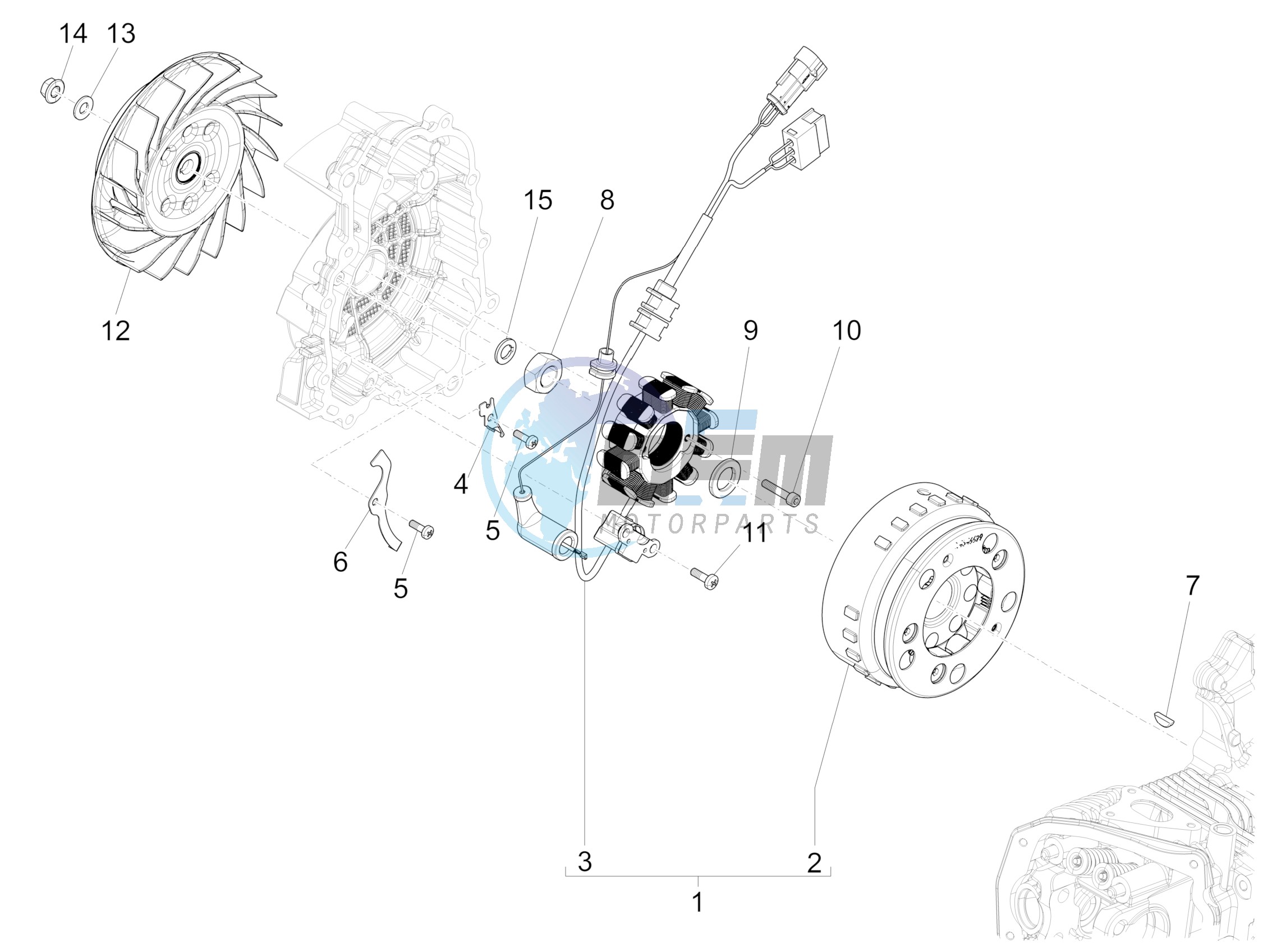 Flywheel magneto