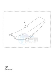 WR450F (1DXA) drawing SEAT