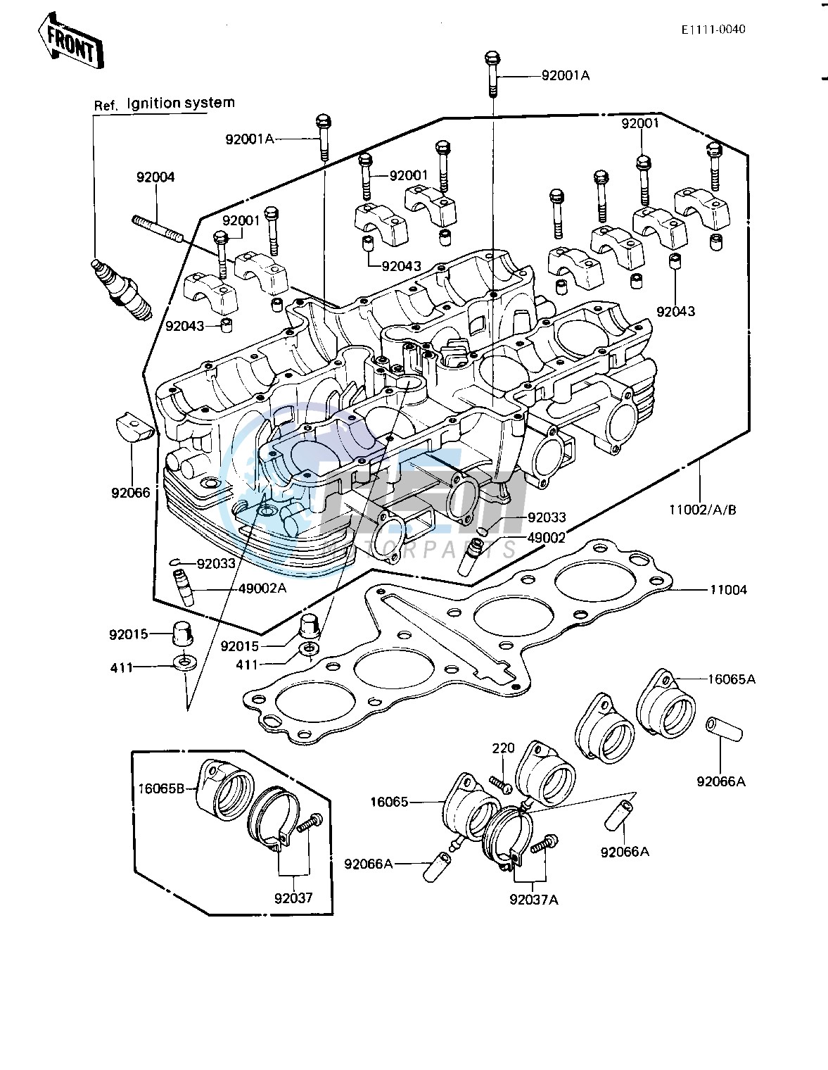 CYLINDER HEAD -- 81-82 H1_H2- -