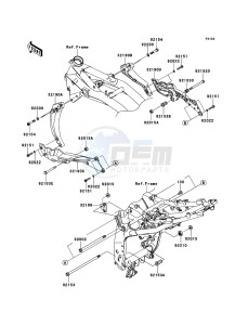 Z750 ZR750LCF UF (UK FA) XX (EU ME A(FRICA) drawing Engine Mount