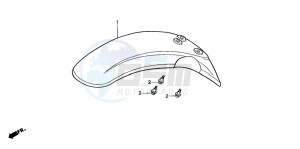 QR50 drawing FRONT FENDER