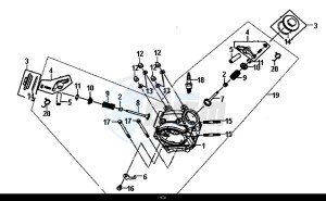 ALLO 50 (45 KM/H) (AJ05WA-EU) (L8-M0) drawing CYLINDER HEAD