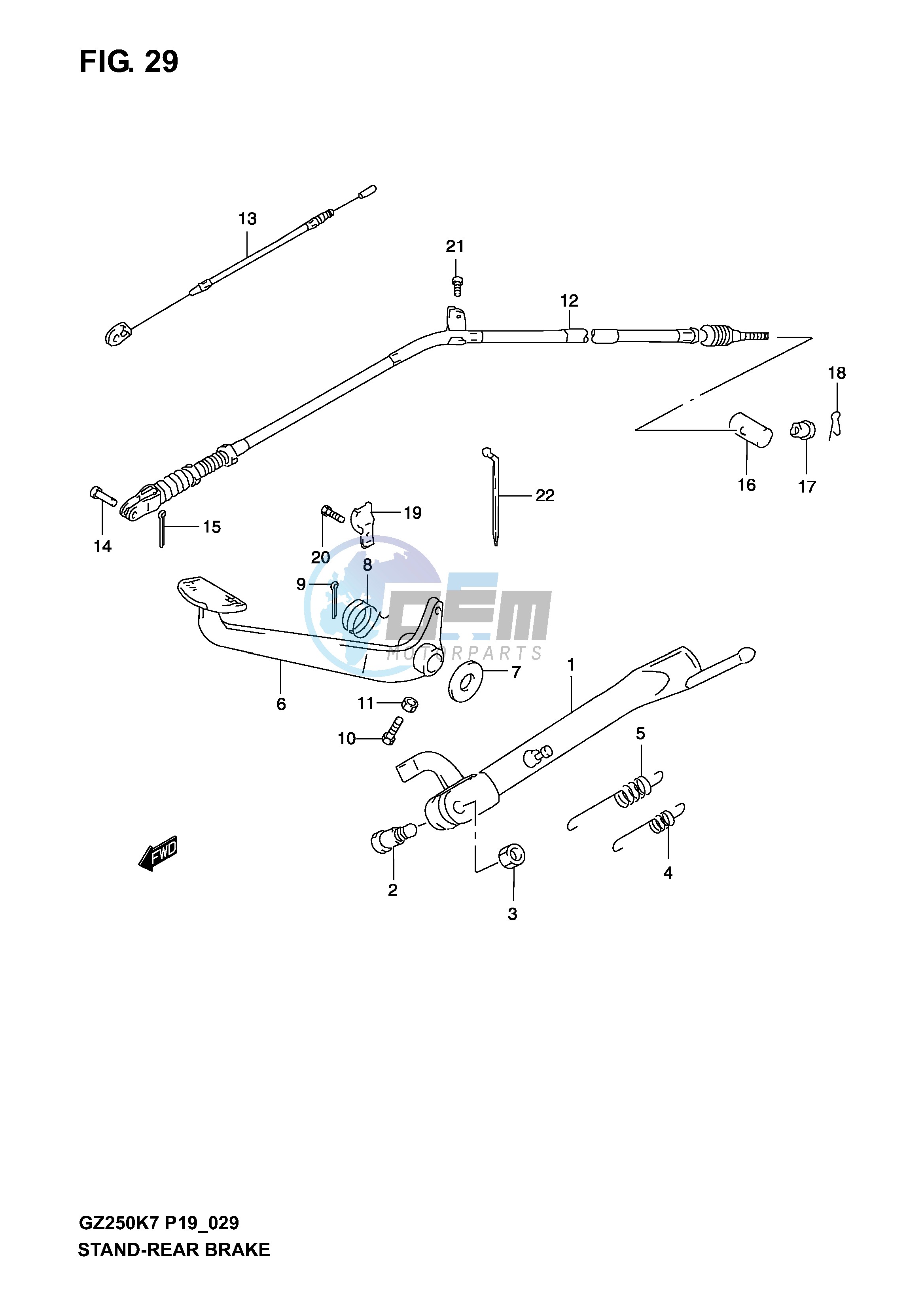 STAND - REAR BRAKE