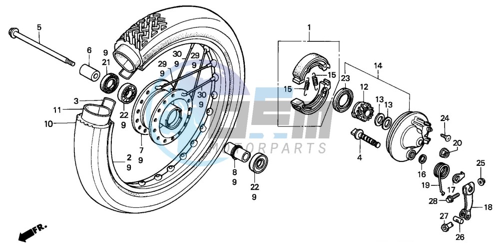 FRONT WHEEL (SH50P/S)