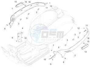 GTS 300 IE ABS E4 (APAC) drawing Side cover - Spoiler