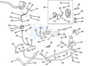 RCR_SMT 125 SC drawing Brakes hose  - Calipers