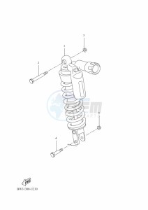 XTZ690D-B TENERE 700 (BW35) drawing REAR SUSPENSION