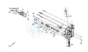 GTS 125 EFI drawing CRANKCASE RIGHT / START MOTOR