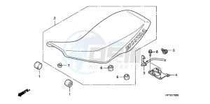 TRX450ERC drawing SEAT