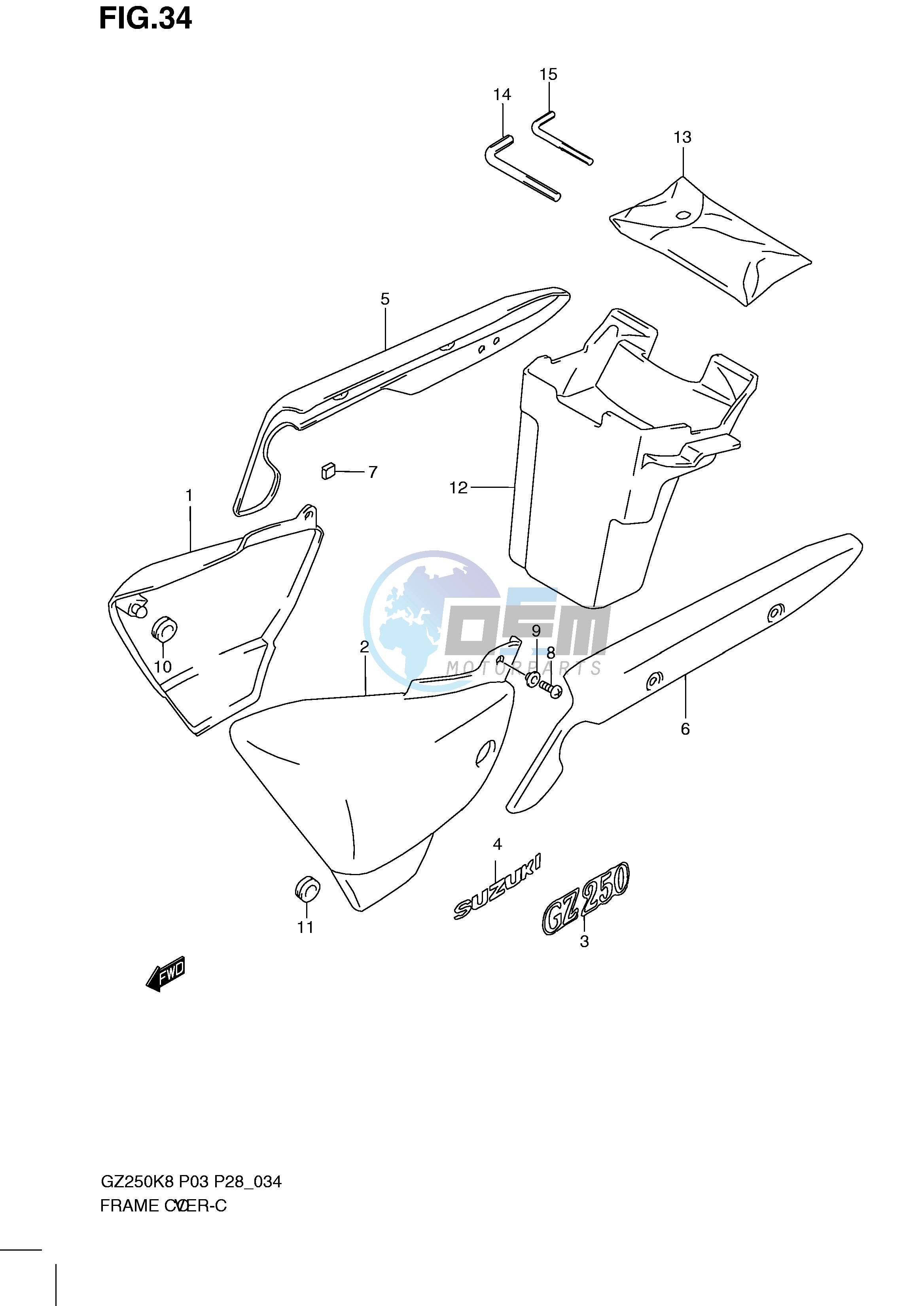 FRAME COVER (MODEL K8 K9)