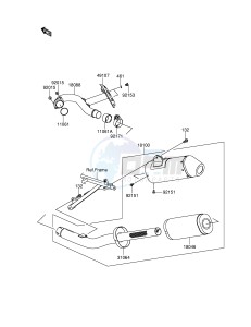 RM-Z250 (E28) drawing MUFFLER