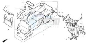 CB1300SA CB1300SUPERBOLD'OR drawing REAR FENDER (CB1300/F/F1/ S)