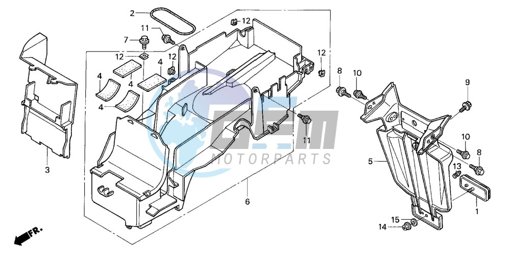 REAR FENDER (CB1300/F/F1/ S)