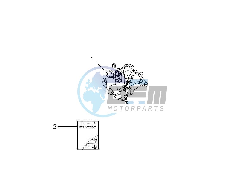 Carburettor  assembly - Union pipe