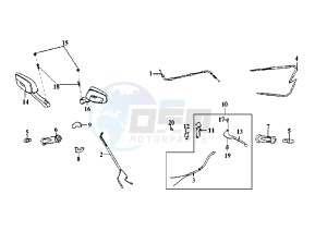 EURO MX E2 - 125 cc drawing HANDLEBAR