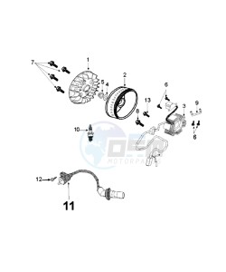 DJANGO 125 HERITAGE drawing IGNITION PART