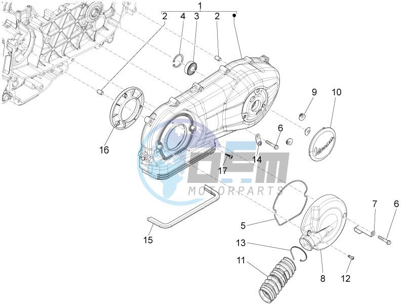 Crankcase cover - Crankcase cooling