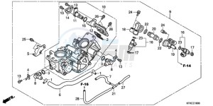 VTR2509 Europe Direct - (ED / LL) drawing THROTTLE BODY