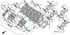 CBF600NA9 Europe Direct - (ED / ABS 25K) drawing CYLINDER HEAD