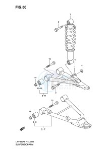 LT-F400 (P17) drawing SUSPENSION ARM