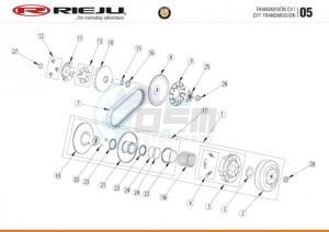 BYE-BIKE-25-KM-H-EURO4-HOLLAND-WHITE drawing TRANSMISSION