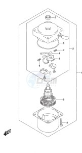 DF 20A drawing PTT Motor w/Power Tilt