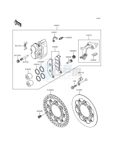 KX 500 E [KX500] (E9) [KX500] drawing FRONT BRAKE