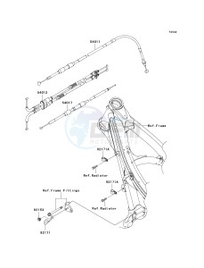 KX 250 T [KX250F] (TF) T6F drawing CABLES