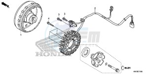 TRX500FE1E TRX500FE1 Europe Direct - (ED) drawing GENERATOR