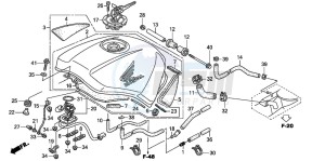 ST1300 drawing FUEL TANK