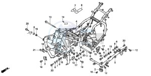 GL1500SE GOLDWING SE drawing FRAME BODY