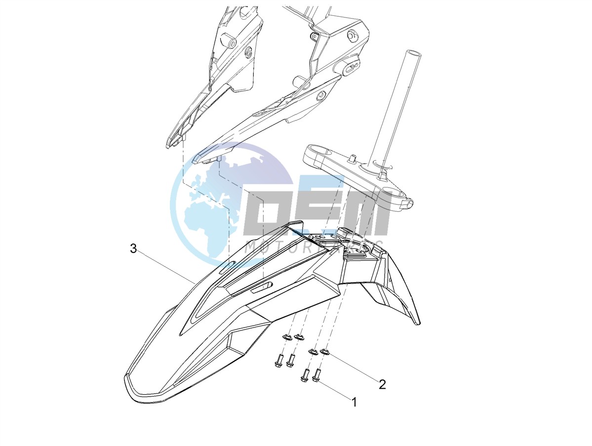 Front mudguard-Pillar