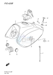 RV125 VAN VAN EU drawing FUEL TANK (FOR PGZ - GREY))