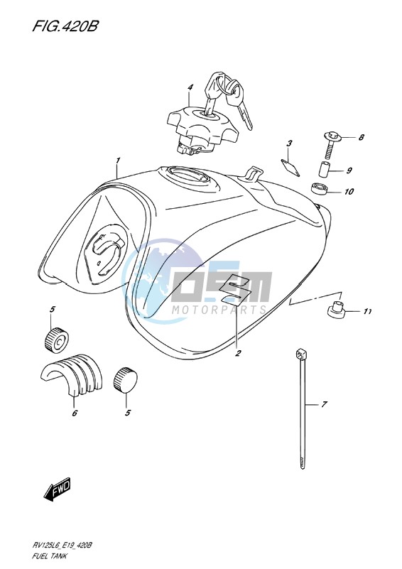 FUEL TANK (FOR PGZ - GREY))