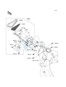 ZX 600 N [ZX-6RR] (N1) N1 drawing AIR DUCT