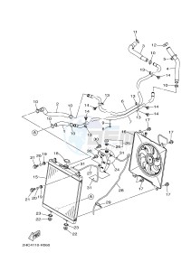 YXZ1000E YXZ10YPXG YXZ1000R EPS (2HC6) drawing RADIATOR & HOSE