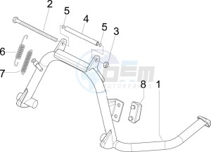 GTV 300 4T 4V ie Touring (NAFTA, APAC) (CN, USA) drawing Stand/s