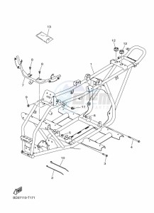 YFM90R (BD3C) drawing FRAME