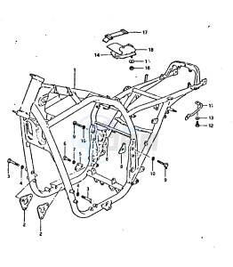 GSX750 (T-X) drawing FRAME