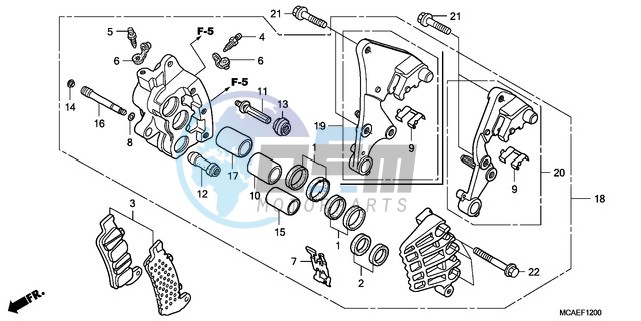 R. FRONT BRAKE CALIPER