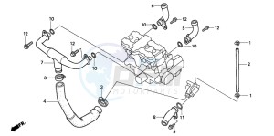 CB1000F drawing WATER PIPE