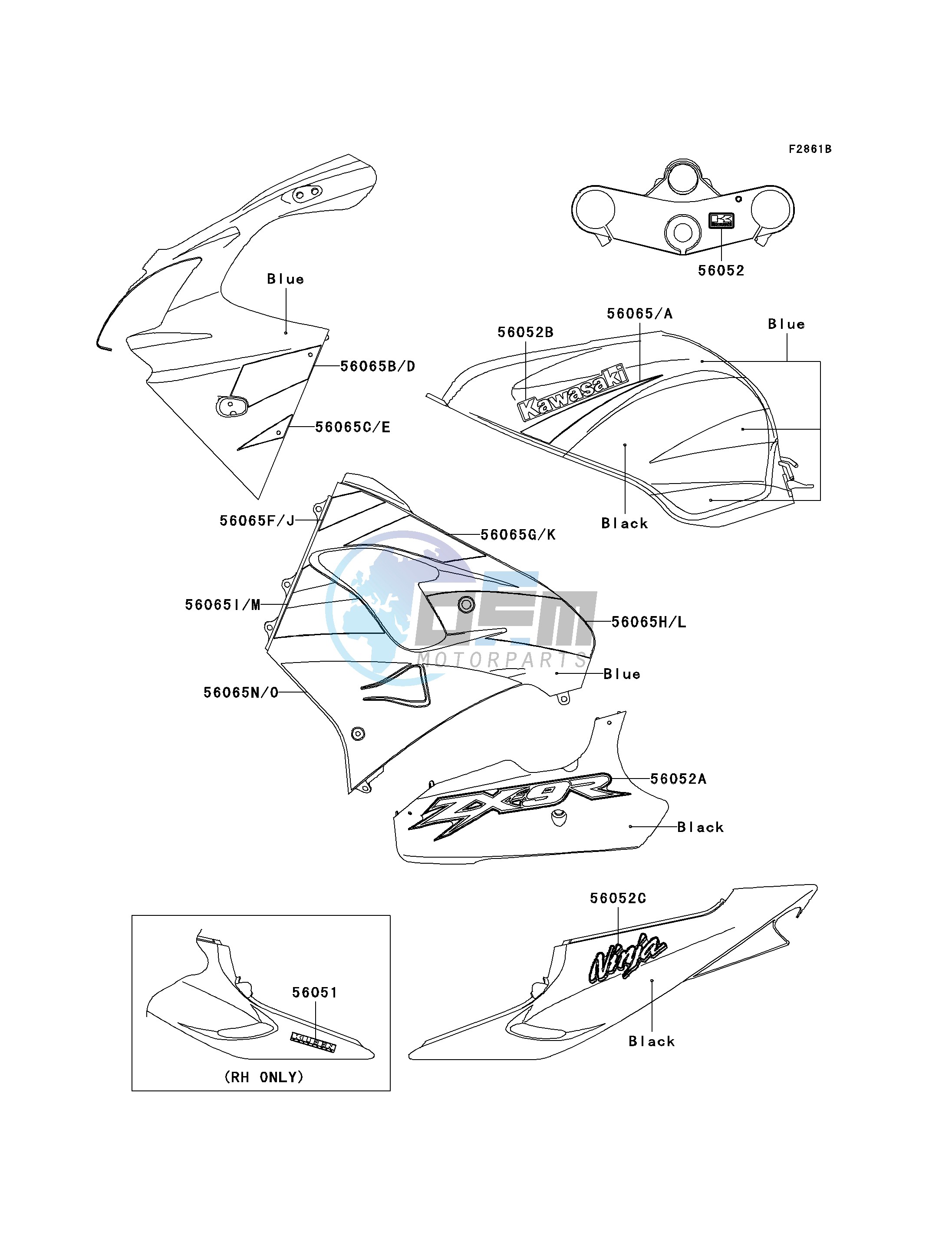 DECALS-- BLUE_BLACK- --- CN- --- ZX900-F1- -